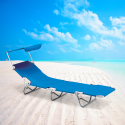 Bain de soleil pliant transat chaise longue pare-soleil Verona Lux Vente