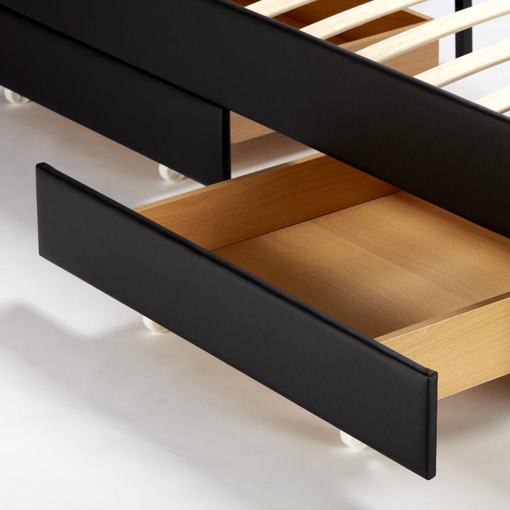 Geneva Lit D Une Place Et Demi Structure Avec Tete De Lit A Led 120x190