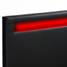 Lit 1 place à LED avec tiroirs de rangement 80x190 Geneva Twin 