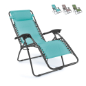 Chaise longue de jardin et de plage pliante multi-positions Emily Zero Gravity Promotion