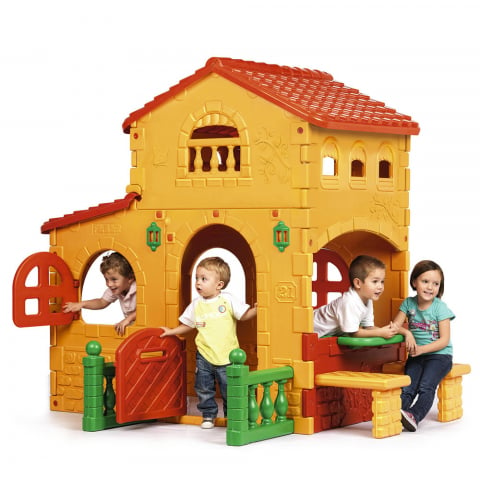 Maisonnette de jeu en plastique pour enfants Grande Villa de Feber
