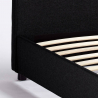 Lit 1 place 80x190 en tissu avec sommier Zurich Twin 