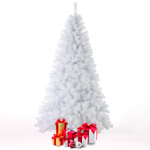 Sapin de Noël artificiel 240 cm blanc écologique Zermatt Promotion