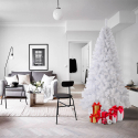 Sapin de Noël blanc 180 cm artificiel design classique traditionnel Gstaad Vente