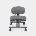 Chaise de bureau ergonomique siège assis-genoux en tissu Balancesteel Lux 