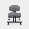 Chaise de bureau ergonomique siège assis-genoux en tissu Balancesteel Lux 