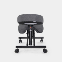 Chaise de bureau ergonomique siège assis-genoux en tissu Balancesteel Lux 