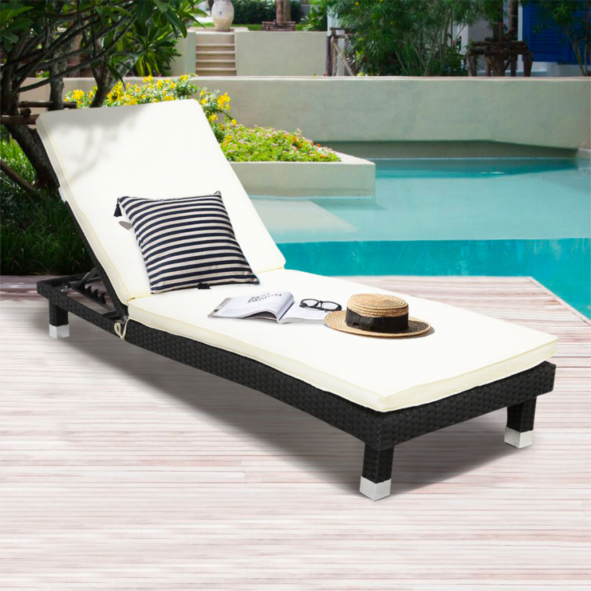 Bain De Soleil De Jardin Mer Et Plage Avec Matelas Playa