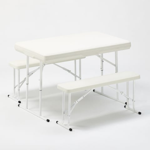 Table et bancs de camping pliants en plastique 113x68x74 Picnic