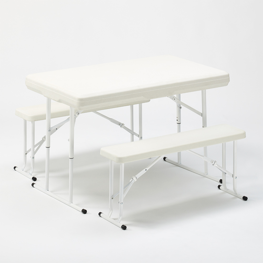 Table et bancs de camping pliants en plastique 113x68x74 Picnic