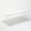 Table pliante en plastique 200x90 cm pour jardin et camping Dolomiti