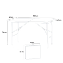 Table pliante rectangulaire 122x60 pour jardin et camping Pelvoux Réductions
