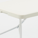 Table rectangulaire 120x60 + 4 chaises pliantes de camping et jardin Hood Réductions