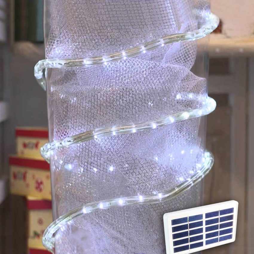 Guirlande lumineuse lumière extérieure de noël à LED énergie solaire