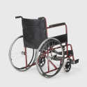Fauteuil roulant orthopédique pliant en similicuir handicapés et personnes âgées Violet 