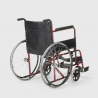 Fauteuil roulant orthopédique pliant en similicuir handicapés et personnes âgées Violet 