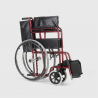 Fauteuil roulant orthopédique pliant en similicuir handicapés et personnes âgées Violet 