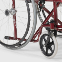 Fauteuil roulant orthopédique pliant en similicuir handicapés et personnes âgées Violet 