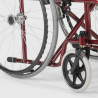 Fauteuil roulant orthopédique pliant en similicuir handicapés et personnes âgées Violet 