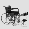 Fauteuil roulant avec support de jambe pliant Peony handicapés et personnes âgées 