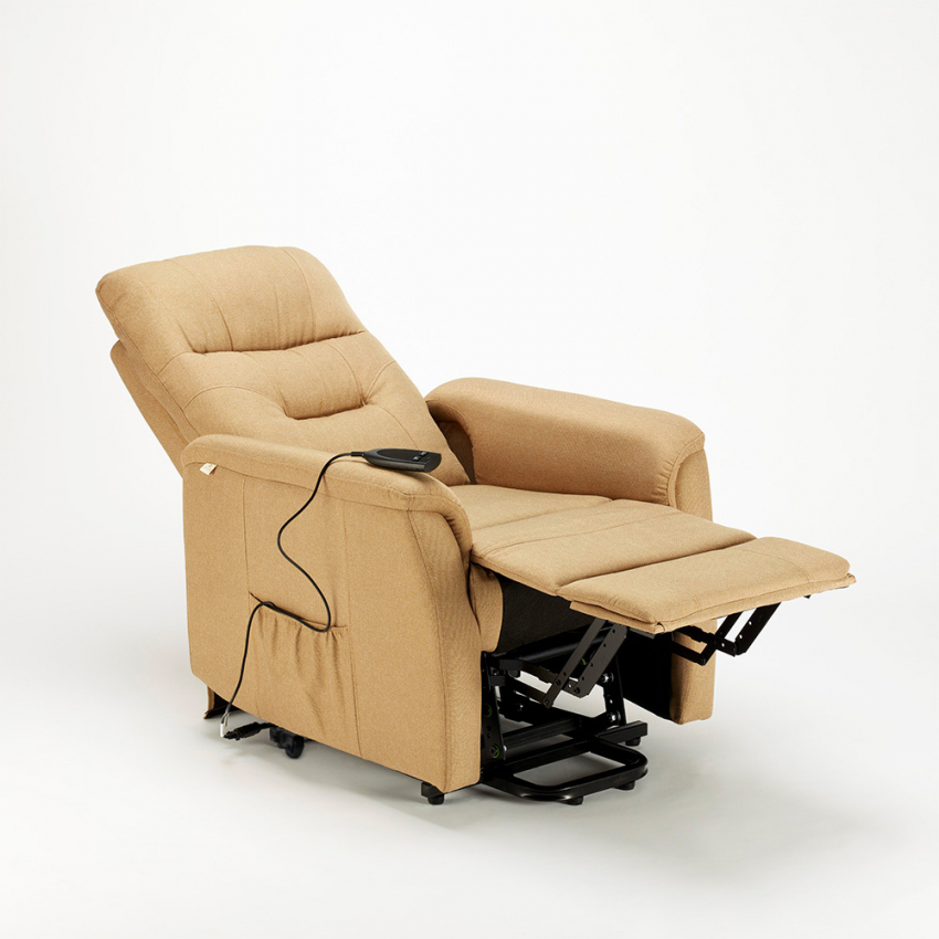 Fauteuil 1 place BOOM en tissu avec relax électrique