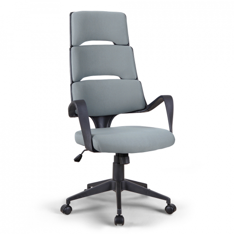 Chaise de bureau ergonomique en tissu design moderne Motegi Moon