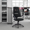 Chaise de bureau ergonomique en tissu design classique Motegi Vente