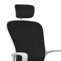 Chaise de bureau en tissu aux lignes ergonomiques et appui-tête design Sepang Offre