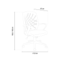 Chaise de bureau ergonomique en tissu respirant design moderne Sachsenring Remises