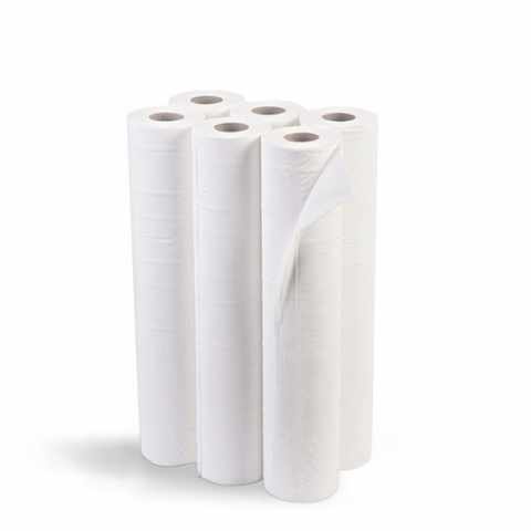 Stock Rouleaux de papier pour table de massage draps médicaux largeur 68 cm offre 6 pcs
