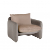 Fauteuil lounge en cuir design moderne Slide Mara intérieur et extérieur Vente