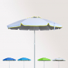 Parasol de plage 220 cm aluminium anti-vent protection UV Roma Choix