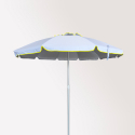 Parasol de plage 220 cm aluminium anti-vent protection UV Roma Caractéristiques