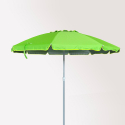 Parasol de plage 240 cm aluminium anti-vent protection UV Roma Caractéristiques