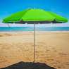 Parasol de plage 240 cm aluminium anti-vent protection UV Roma Modèle