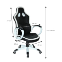 Chaise de bureau sportif fauteuil gamer ergonomique simili cuir Super Sport Remises