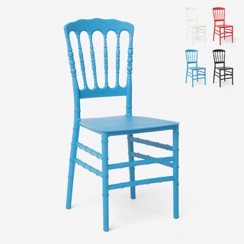 Chaise salle à manger cuisine design pour restaurants et mariages Napoleon X Promotion