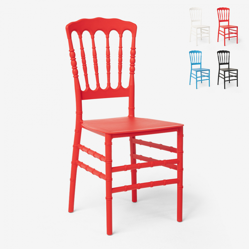 Chaise salle à manger cuisine design pour restaurants et mariages Napoleon X Offre