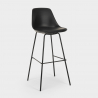 Tabouret de bar cuisine en métal avec coussin design moderne Willis 