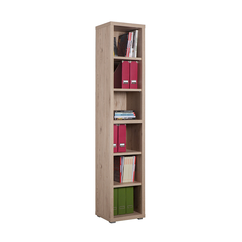 Bibliotheque Verticale Ely Avec 6 Etageres Au Design Moderne Et Elegant