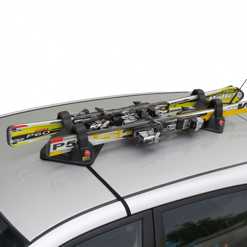 Porte-skis sur toit de voiture - Ski rack M-7705s - argent - pour 5 paires  de skis ou 4 snowboards