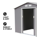 Abri de jardin en tôle robuste pour rangement d'outils Ortisei 277x191x202cm Remises