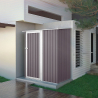 Abri de jardin en tôle galvanisée cabanon gris pour outils Amalfi 143X89x186cm Vente