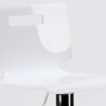 Tabouret haut bar et cuisine en acier chromé design industriel San José Design 