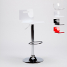 Tabouret haut bar et cuisine en acier chromé design industriel San José Design Réductions
