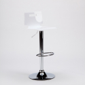 Tabouret haut bar et cuisine en acier chromé design industriel San José Design Achat