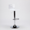 Tabouret haut bar et cuisine en acier chromé design industriel San José Design Achat