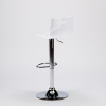 Tabouret haut bar et cuisine en acier chromé design industriel San José Design 