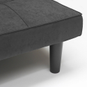 Canapé Convertible 2 Places en tissu clic-clac pour chambre et bureau Giada Dimensions