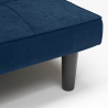Canapé Convertible 2 Places en tissu clic-clac pour chambre et bureau Giada Réductions